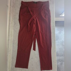 Le Château Tie-Waist Pants in Deep Brick